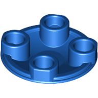 [New] Plate, Round 2 x 2 with Rounded Bottom (Boat Stud), Blue . /Lego. Parts. 2654